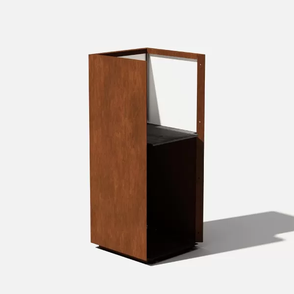 imageVeradek Corten Steel Series Pedestal Planter  Tall Corten Steel Planter for Outdoor PorchPatio  Naturally Rusting Steel for AllWeather Use  Modern Rustic Dcor for Tall Plants Trees FlowersRust