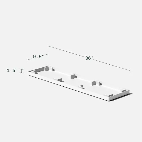 imageVeradek Pure Series Midori Trough Planter  Large Rectangular Planter for Indoor or Outdoor DeckPorch  Durable AllWeather Use with Drainage Holes  Modern Decor for Shrubs Flowers Small PlantsWhite