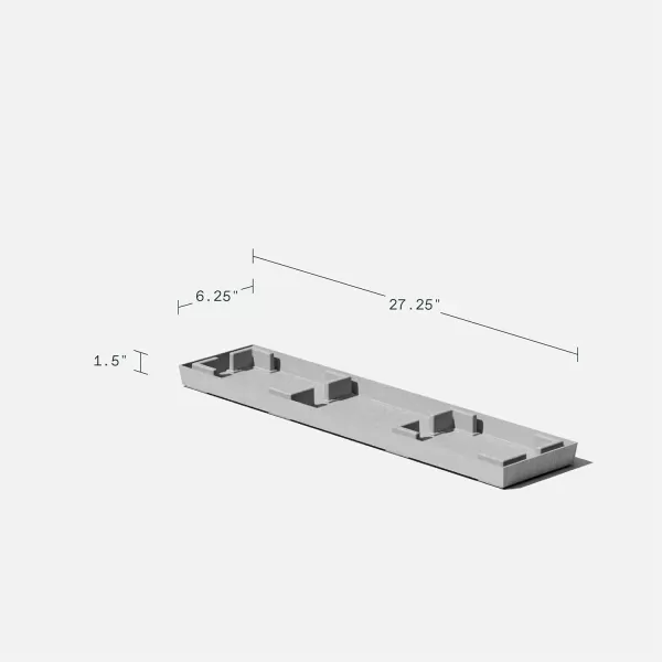 imageVeradek Pure Series Midori Trough Planter  Large Rectangular Planter for Indoor or Outdoor DeckPorch  Durable AllWeather Use with Drainage Holes  Modern Decor for Shrubs Flowers Small PlantsGray