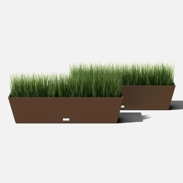 imageVeradek Pure Series Window Box Planter  Long Rectangular Planter for Indoor or Outdoor WindowsillBalcony  Durable AllWeather Use with Drainage Holes  Modern Decor for Herbs Small Plants FlowersEspresso