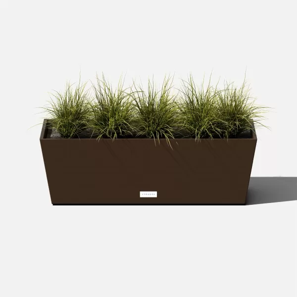 imageVeradek Pure Series Window Box Planter  Long Rectangular Planter for Indoor or Outdoor WindowsillBalcony  Durable AllWeather Use with Drainage Holes  Modern Decor for Herbs Small Plants FlowersEspresso