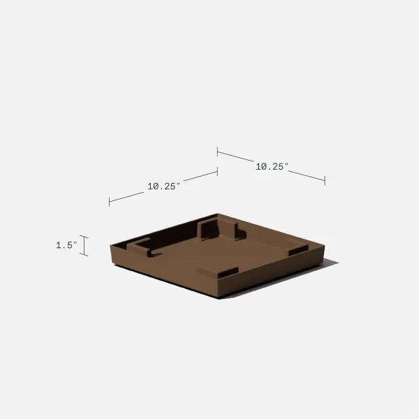 imageVeradek VResin IndoorOutdoor Taper Planter 2Pack 26 inch BlackEspresso