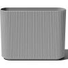imageVeradek Demi Series Span Planter for Front Porch Patio Backyard  Durable PlasticConcrete Material  Modern Dcor for Shrubs FlowersGray
