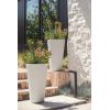 imageVeradek Demi Series Tall Planter for Porch Patio Backyard  Durable PlasticConcrete Material  Modern Dcor for Tall Plants GrassesWhite