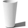 imageVeradek Demi Series Tall Planter for Porch Patio Backyard  Durable PlasticConcrete Material  Modern Dcor for Tall Plants GrassesWhite