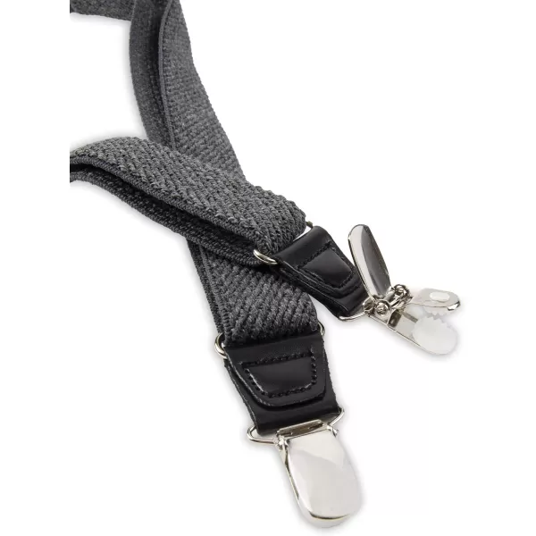 imageDOCKERS Mens Solid SuspenderTextured Gray