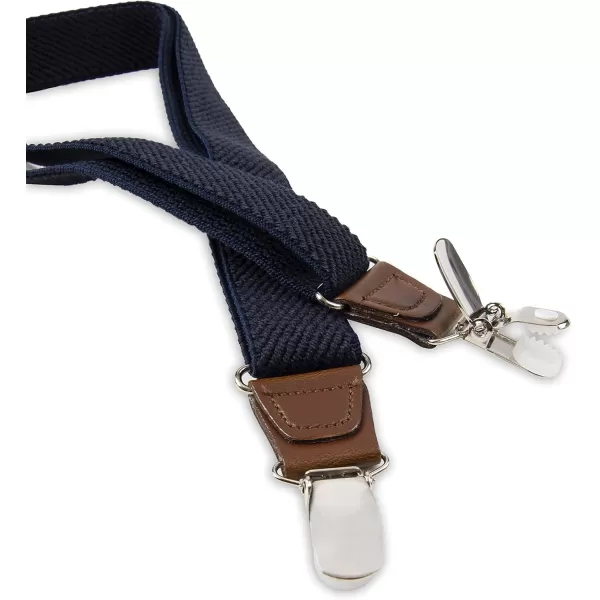 imageDockers Mens Adjustable Solid SuspenderTextured Navy