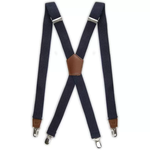 imageDockers Mens Adjustable Solid SuspenderTextured Navy