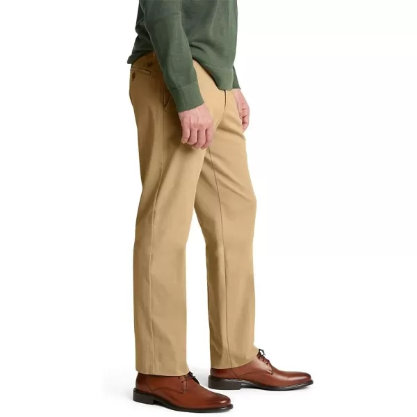 imageDOCKERS Mens City Trouser Straight Fit Smart 360 Tech PantsNew British Khaki