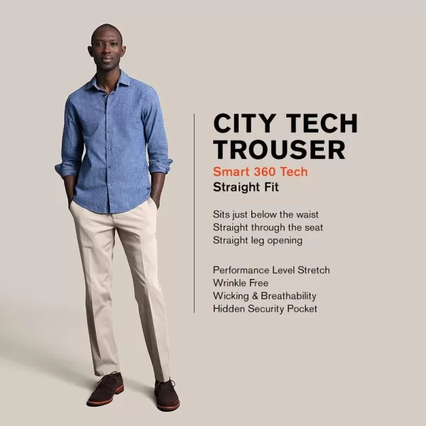 imageDOCKERS Mens City Trouser Straight Fit Smart 360 Tech PantsNightwatch Blue