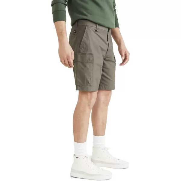 imageDockers Mens Tech Cargo Straight Fit Smart 360 Tech Shorts Regular and Big ampamp TallChimera Green