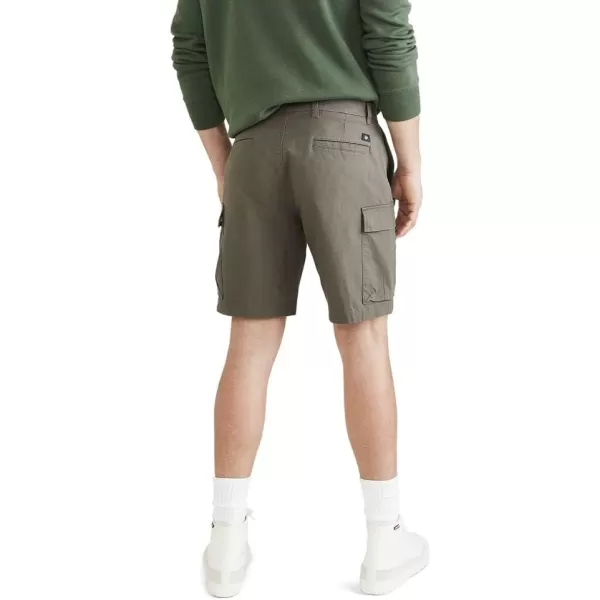 imageDockers Mens Tech Cargo Straight Fit Smart 360 Tech Shorts Regular and Big ampamp TallChimera Green