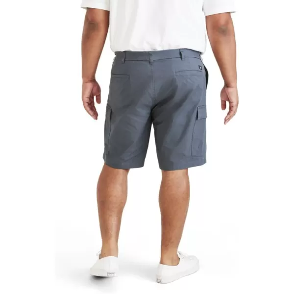 imageDockers Mens Tech Cargo Straight Fit Smart 360 Tech Shorts Regular and Big ampamp TallCool Slate