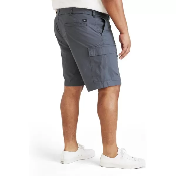 imageDockers Mens Tech Cargo Straight Fit Smart 360 Tech Shorts Regular and Big ampamp TallCool Slate