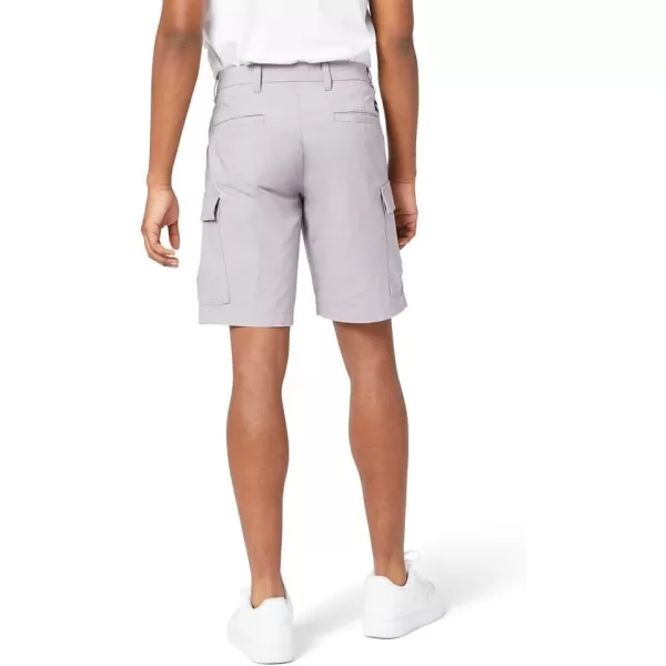 imageDockers Mens Tech Cargo Straight Fit Smart 360 Tech Shorts Regular and Big ampamp TallFoil Grey