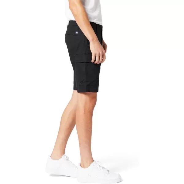 imageDockers Mens Tech Cargo Straight Fit Smart 360 Tech Shorts Regular and Big ampamp TallMineral Black