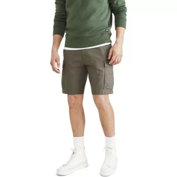 imageDockers Mens Tech Cargo Straight Fit Smart 360 Tech Shorts Regular and Big ampamp TallChimera Green