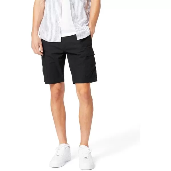 imageDockers Mens Tech Cargo Straight Fit Smart 360 Tech Shorts Regular and Big ampamp TallMineral Black