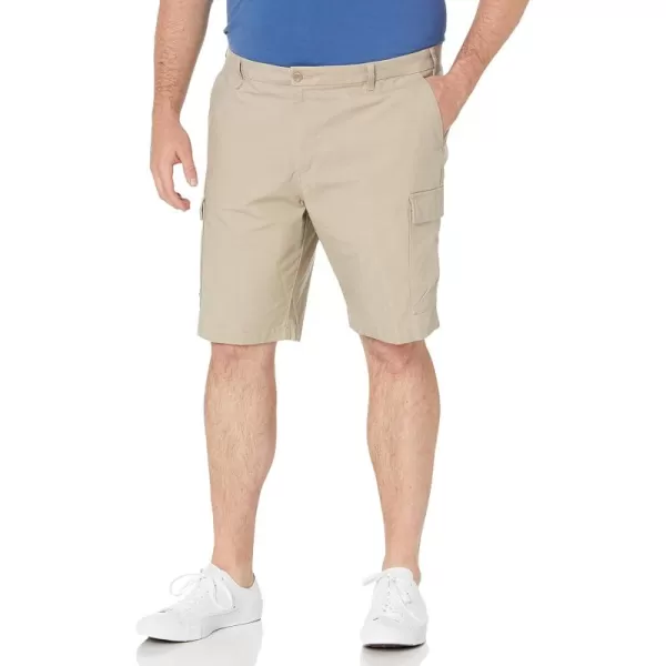 imageDockers Mens Tech Cargo Straight Fit Smart 360 Tech Shorts Regular and Big ampamp TallTaupe Sand