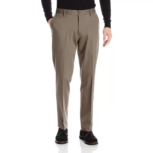 imageDockers Mens Athletic Fit Signature Khaki Lux Cotton Stretch PantsDark Pebble Stretch