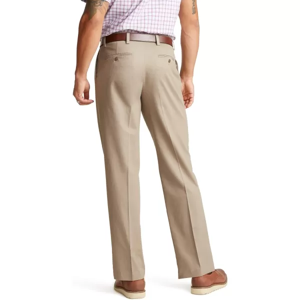 imageDOCKERS Mens Relaxed Fit Signature Khaki Lux Cotton Stretch PantsPleatedTimberwolf