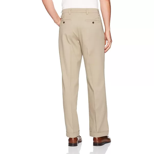 imageDockers Mens Relaxed Fit Easy Khaki Pants  PleatedTimberwolf