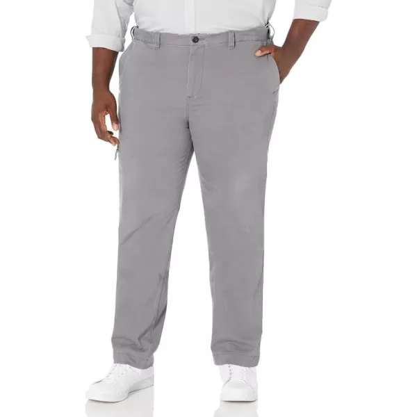 imageDOCKERS Mens Goto Cargo Straight Fit Smart 360 Flex Pants Standard and Big ampamp TallBurma Grey