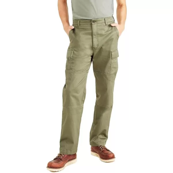 imageDockers Mens Relaxed Fit Cargo PantsCamo Green