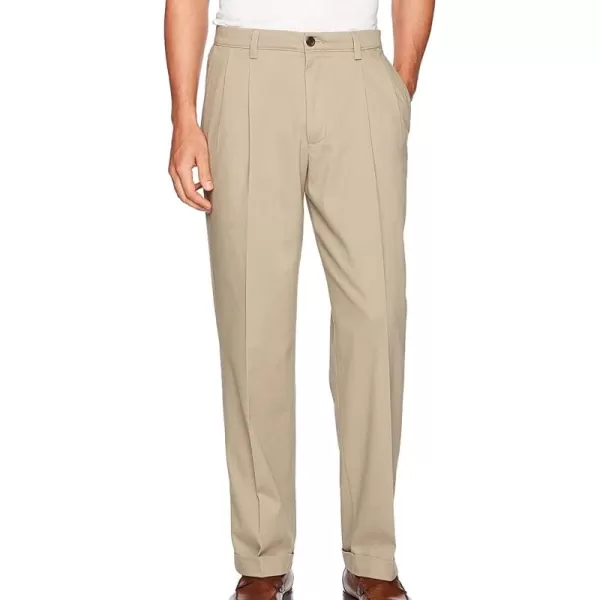 imageDockers Mens Relaxed Fit Easy Khaki Pants  PleatedTimberwolf