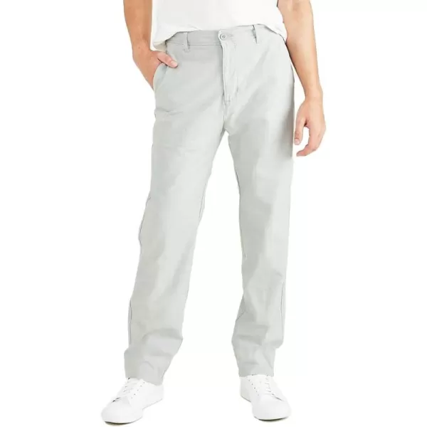 imageDockers Straight Fit Ultimate Chino Pant with Smart 360 Flex Regular and Big ampamp TallAsh Grey  Lightweight Chambray