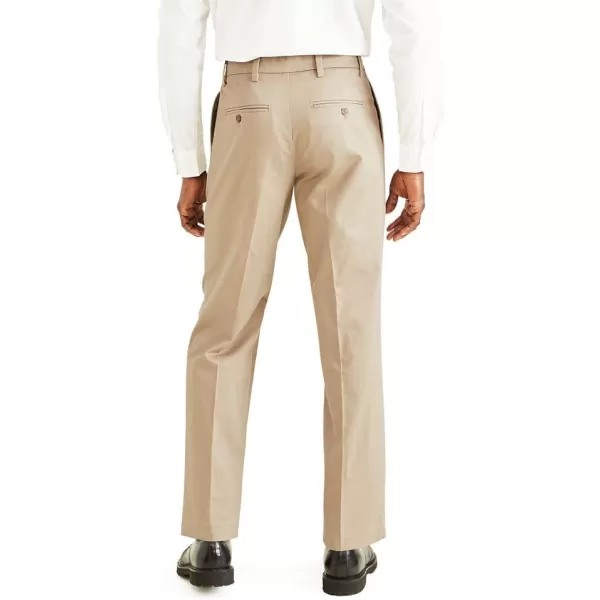 imageDockers Mens Classic Fit Signature Lux Cotton Stretch PantsPleated Regular and Big ampamp TallTimberwolf