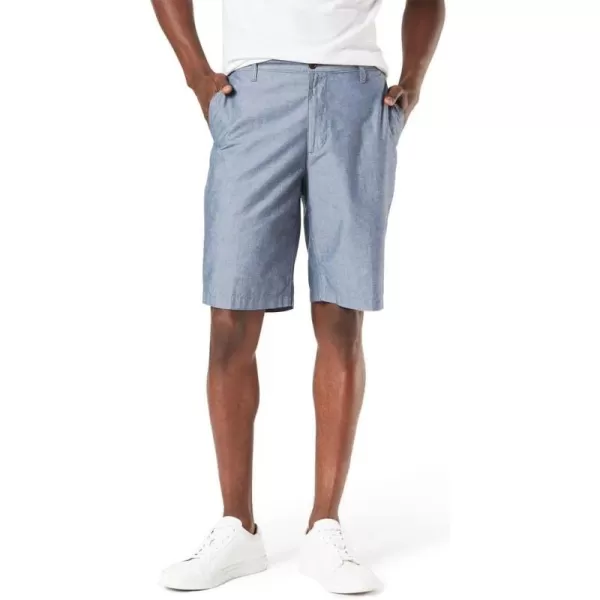 imageDockers Mens Perfect Classic Fit Shorts Regular and Big ampamp TallChambray