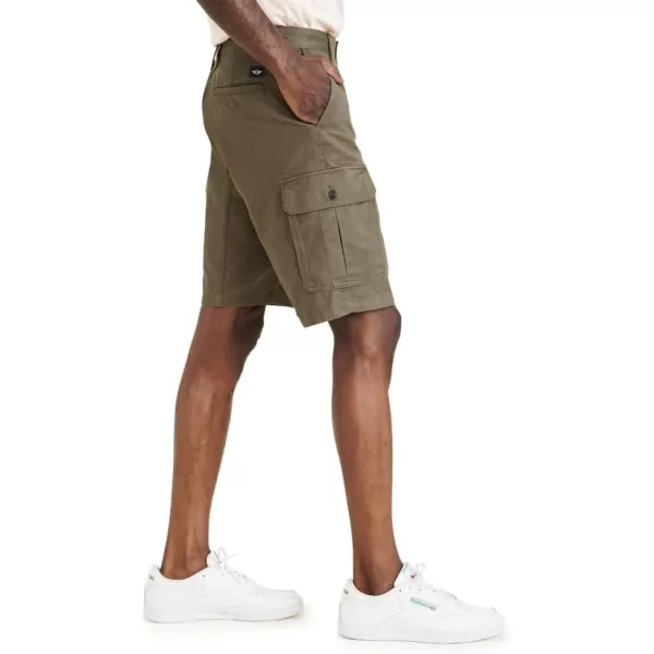 imageDOCKERS Mens Perfect Cargo Classic Fit ShortsEarth Moss Green