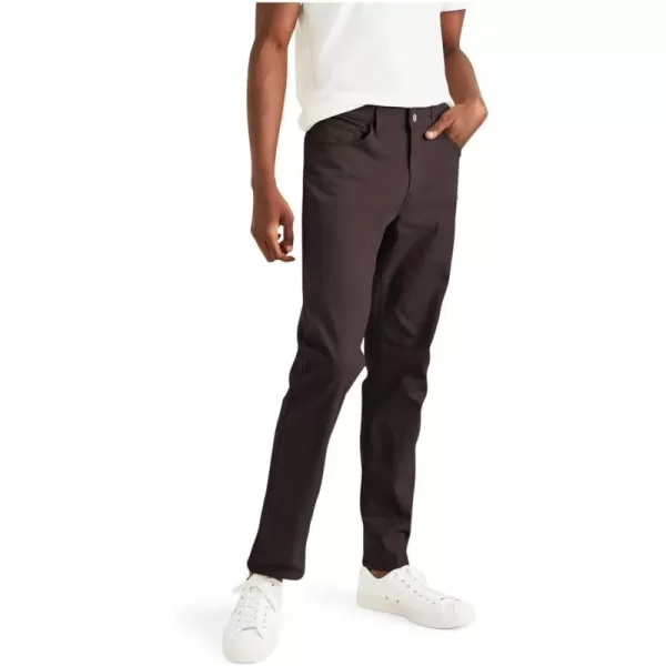 imageDockers Mens Straight Fit Jean Cut All Seasons Tech PantsDecadent Chocolate Brown