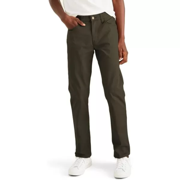 imageDockers Mens Straight Fit Jean Cut All Seasons Tech PantsFern Green