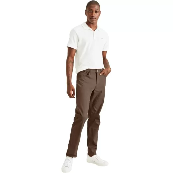 imageDockers Mens Straight Fit Jean Cut All Seasons Tech PantsSmokey Hazelnut