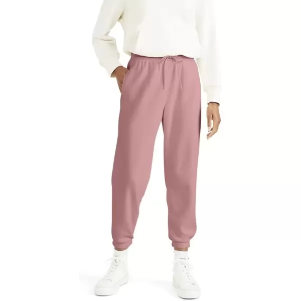 imageDOCKERS Womens Slim Fit Knit JoggerAsh Rose Pink Brushed Terry