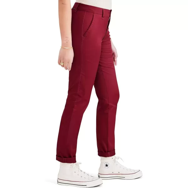 imageDOCKERS Womens Slim Fit Weekend Chino PantsTibetan Red