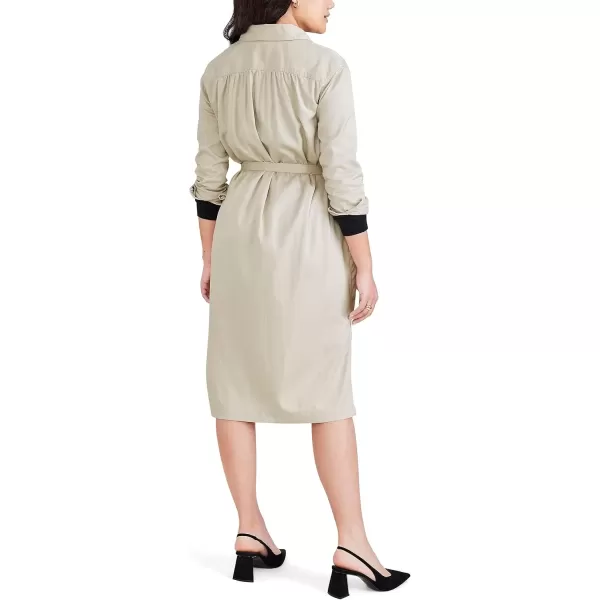 imageDockers Womens Relaxed Fit Long Sleeve DressSahara Khaki