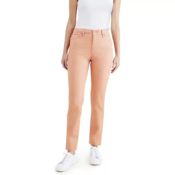 imageDockers Womens Slim Fit High Rise Jean Cut PantsDusted Clay Orange