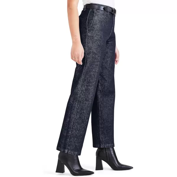 imageDockers Womens Straight Fit High Rise Weekend Chino PantsDark Indigo Rinse