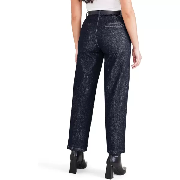 imageDockers Womens Straight Fit High Rise Weekend Chino PantsDark Indigo Rinse