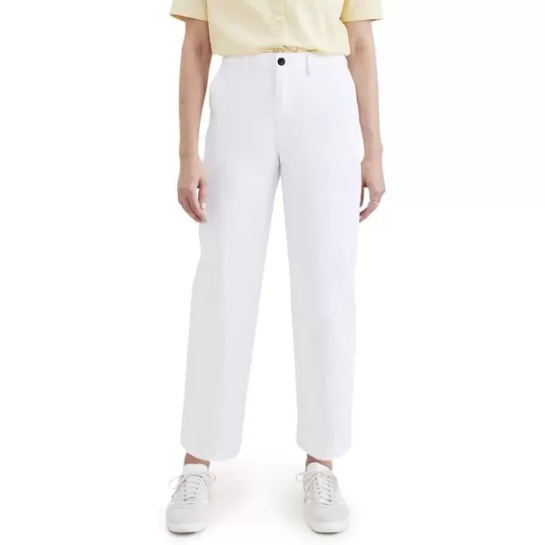 imageDockers Womens Straight Fit High Rise Weekend Chino PantsLucent White