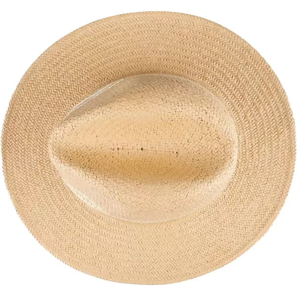 imageDOCKERS Mens Straw Fedora HatNatural Stripe