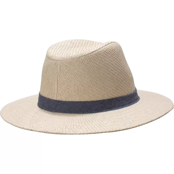 imageDOCKERS Mens Straw Fedora HatNavy