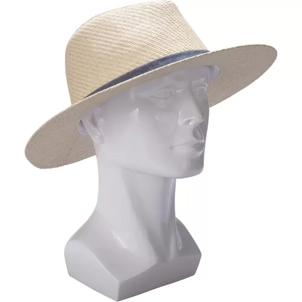 imageDOCKERS Mens Straw Fedora HatNavy