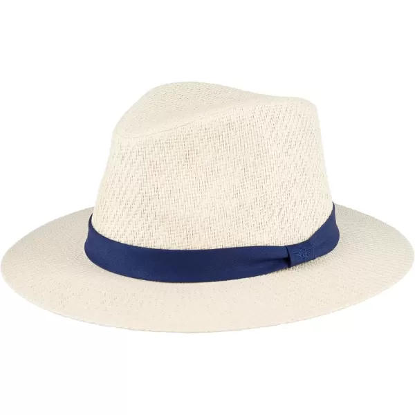 imageDOCKERS Mens Straw Fedora HatNavy Band