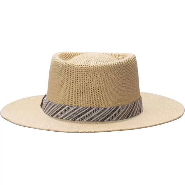 imageDOCKERS Mens Straw Fedora HatNavy Gambler