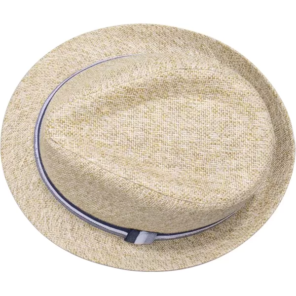 imageDOCKERS Mens Straw Fedora HatTwotone