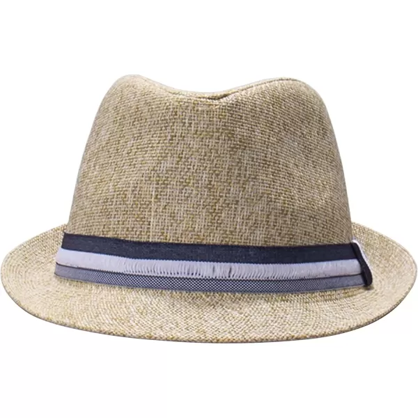 imageDOCKERS Mens Straw Fedora HatTwotone